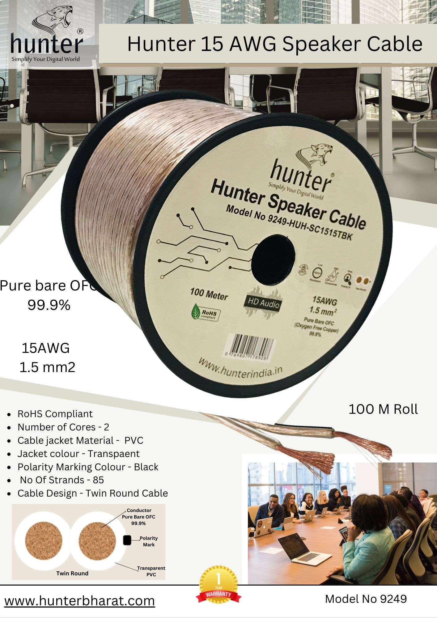 Cavo Speakon 10m 2x1.5mm² In Rame OFC 99,9% – 2 Pezzi Con Connettori NL4 Per Audio Professionale E Home Theater