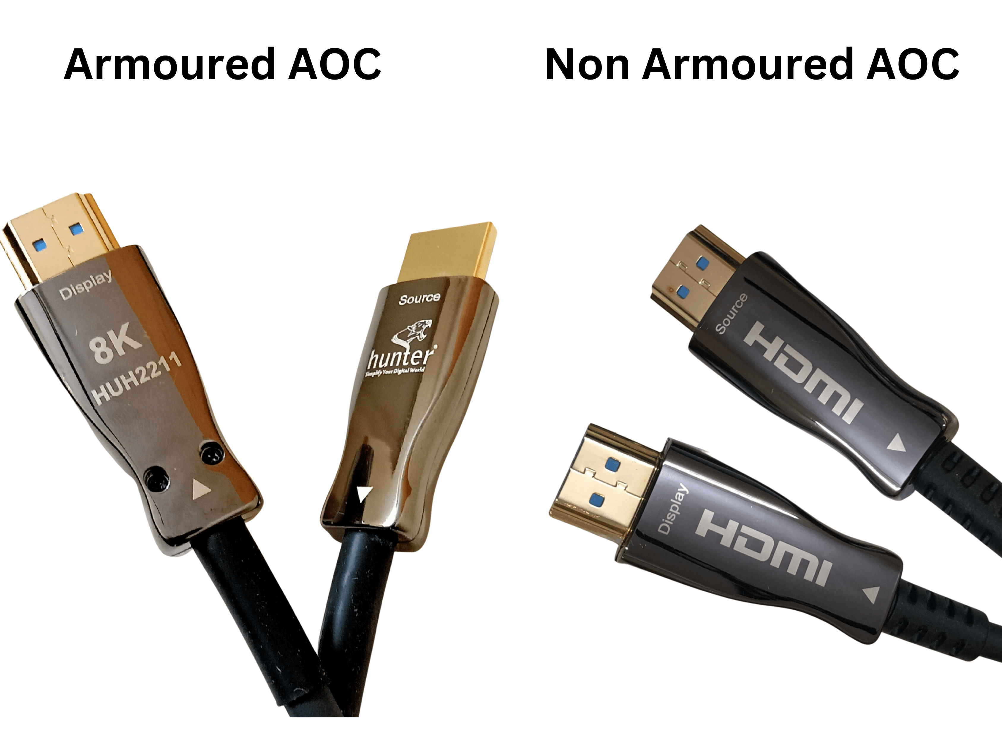 Comparing HDMI Armoured Active Optical Cables and HDMI Non-Armoured Active Optical Cables